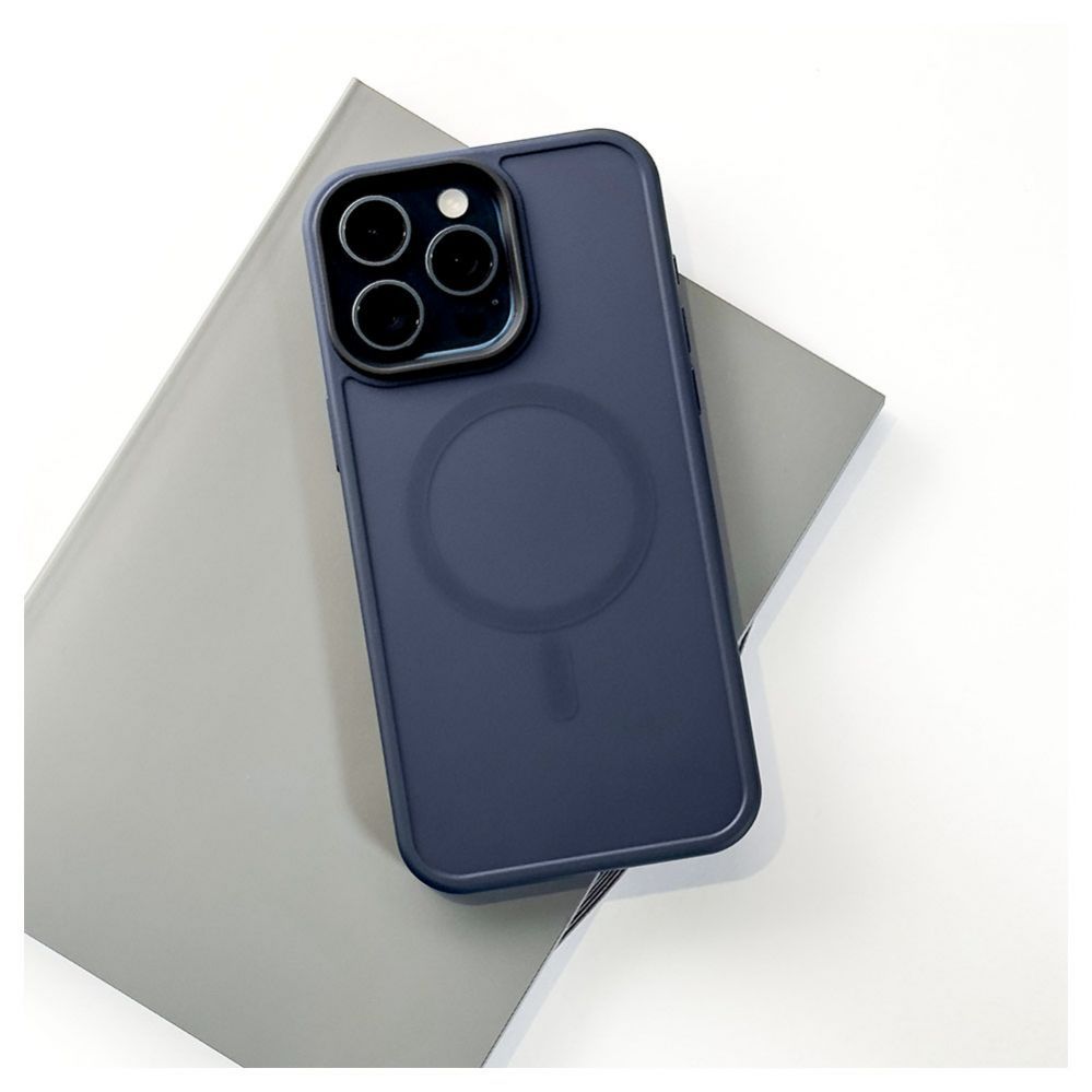 Tagakaaned Evelatus Apple iPhone 15 Pro Max Hybird Case With Magsafe PC+TPU Dark Blue