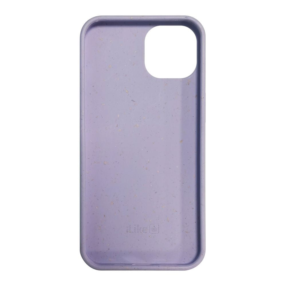 Tagakaaned iLike Apple iPhone 14 Silicone plastic case Eco Print Design Flower Purple