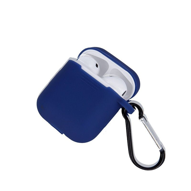 Headphone case GreenGo  Apple AirPods Silicone Case with Hook Dark Blue