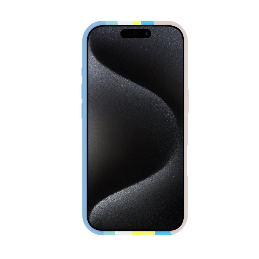 Tagakaaned Evelatus Apple iPhone 16 Pro Multi-Colored Silicone Case With MagSafe Beige Cream