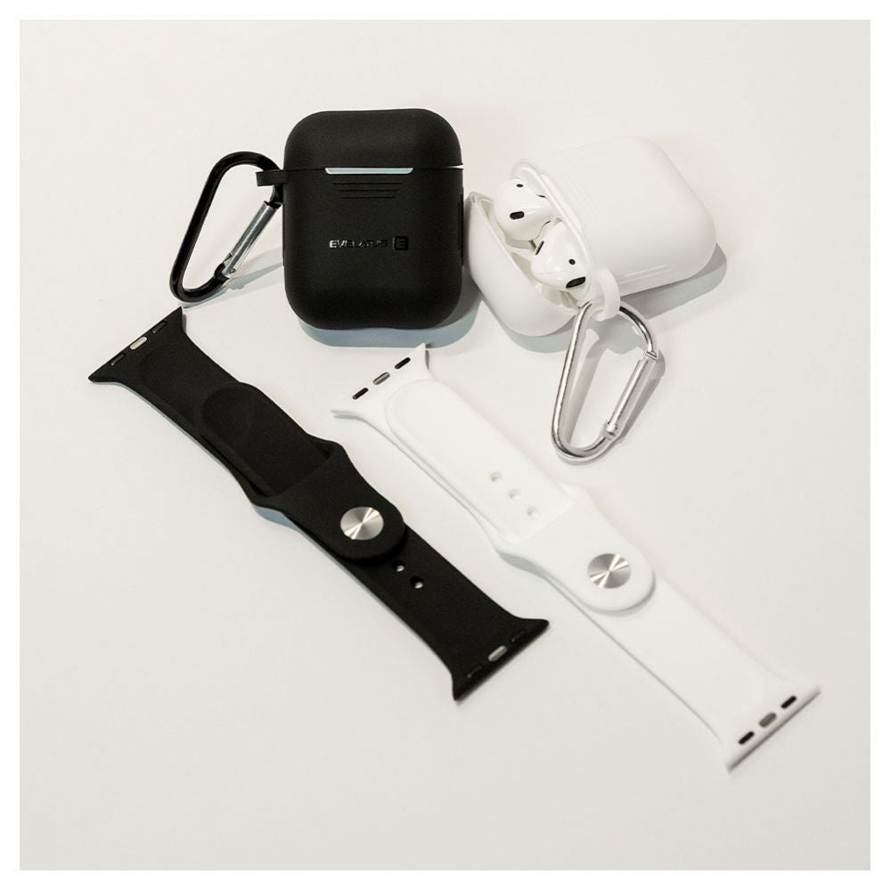 Evelatus Strap Apple Watch 38/40/41mm Silicone Loop Watch Straps (110mm S/M) Black
