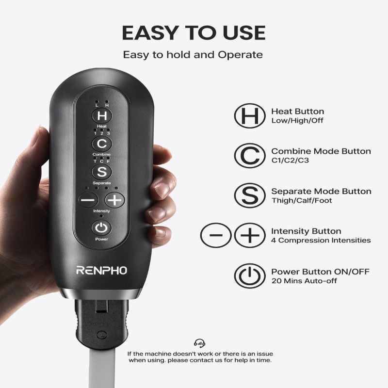 Умное устройство renpho  RENPHO Aeria Ultimate Thermal 2 Leg Massager With Heat