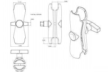 Other goods RAM MOUNTS  UNPKD RAM DBL BALL SOCKET ARM
