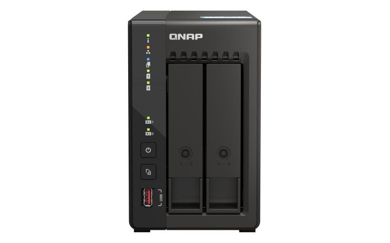 Флеш-накопитель QNAP  2-Bay desktop NAS 	TS-253E-8G J6412 4-core, Processor frequency 2.6 GHz, 8 GB, 2 x HDMI 1.4b, 2x M.2 2280 PCIe slots, 2x USB 2.0; 2 x USB Type-A