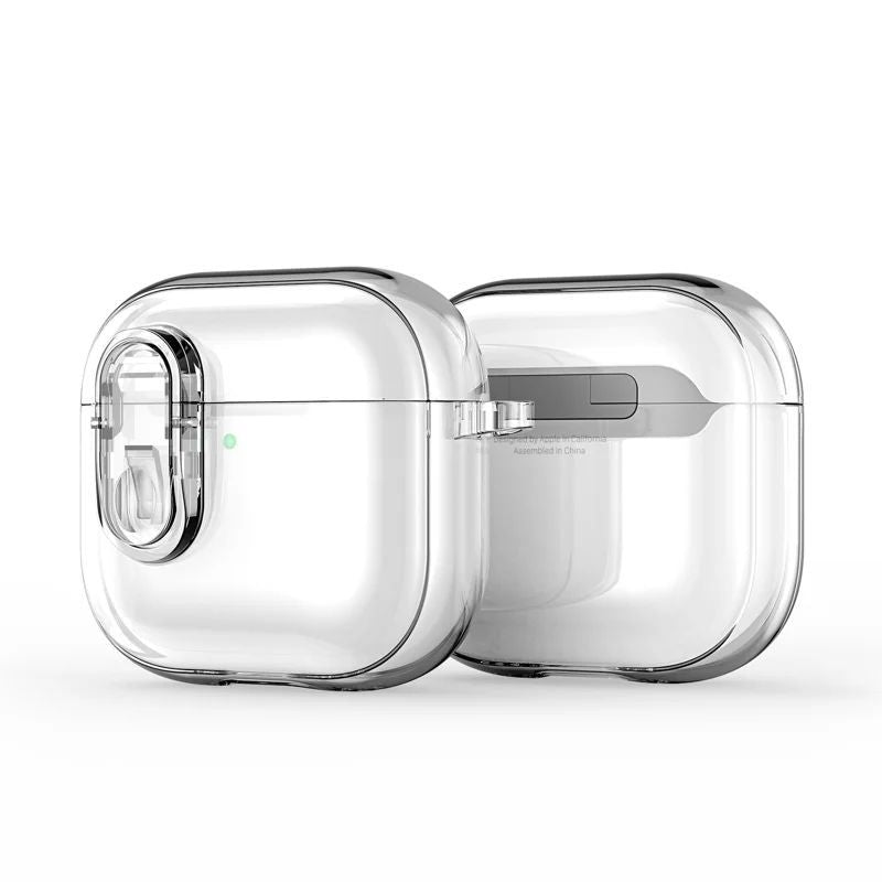 Korpus kõrvaklappidele Dux Ducis Apple AirPods 4 PECL Series PC+TPU Cover with Hook Clear