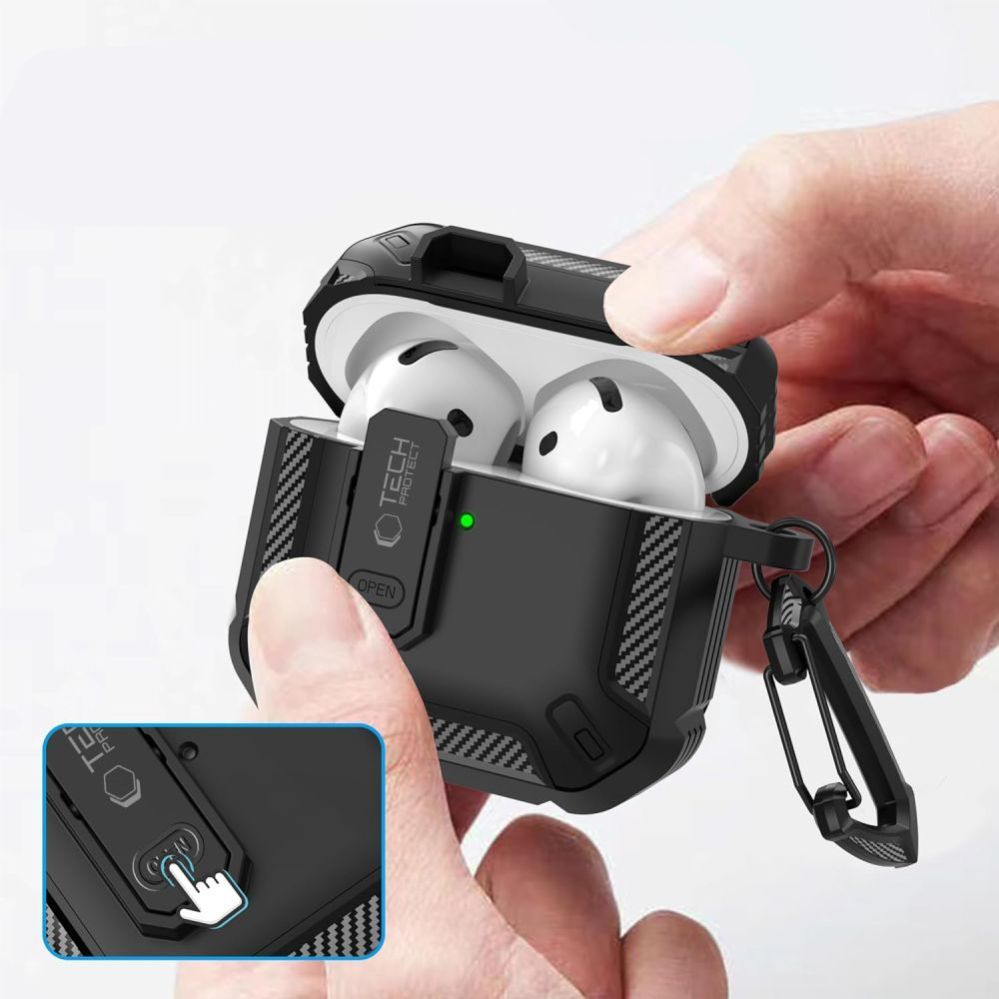 Другие товары Tech-Protect  Tech-Protect Carbonox Case for AirPods 4 - Black