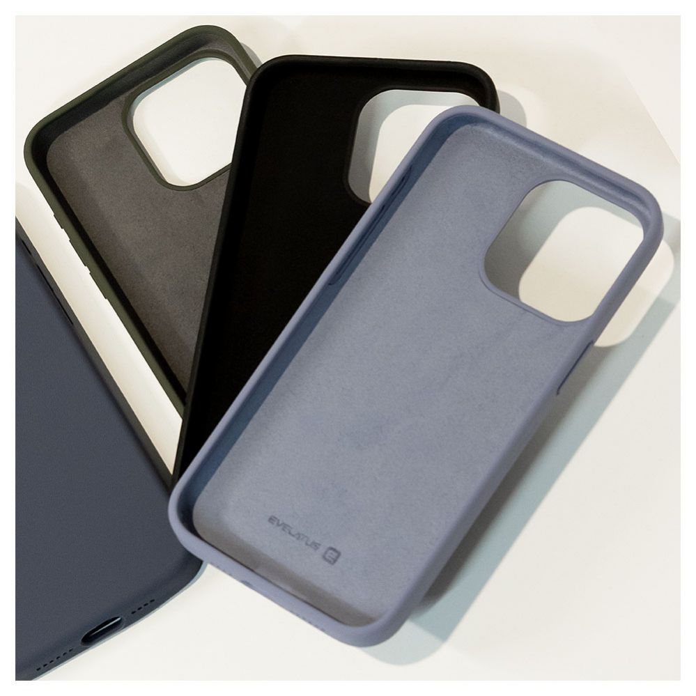 Tagakaaned Evelatus Apple iPhone 15 Premium Soft Touch Silicone Case Dark Olive