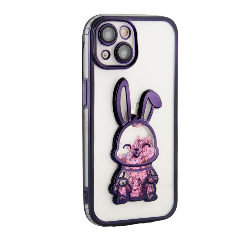 Чехол на заднюю панель iLike Apple iPhone 13 Silicone Case Print Desire Rabbit Purple