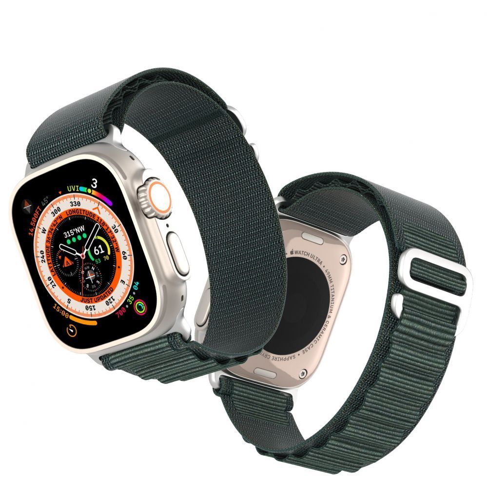 Ремешок Dux Ducis  Sport strap with buckle for Apple Watch 9 / 8 / 7 / 6 / SE / 5 / 4 / 3 / 2 / 1 (41, 40, 38 mm) Dux Ducis Strap GS Version - green Green