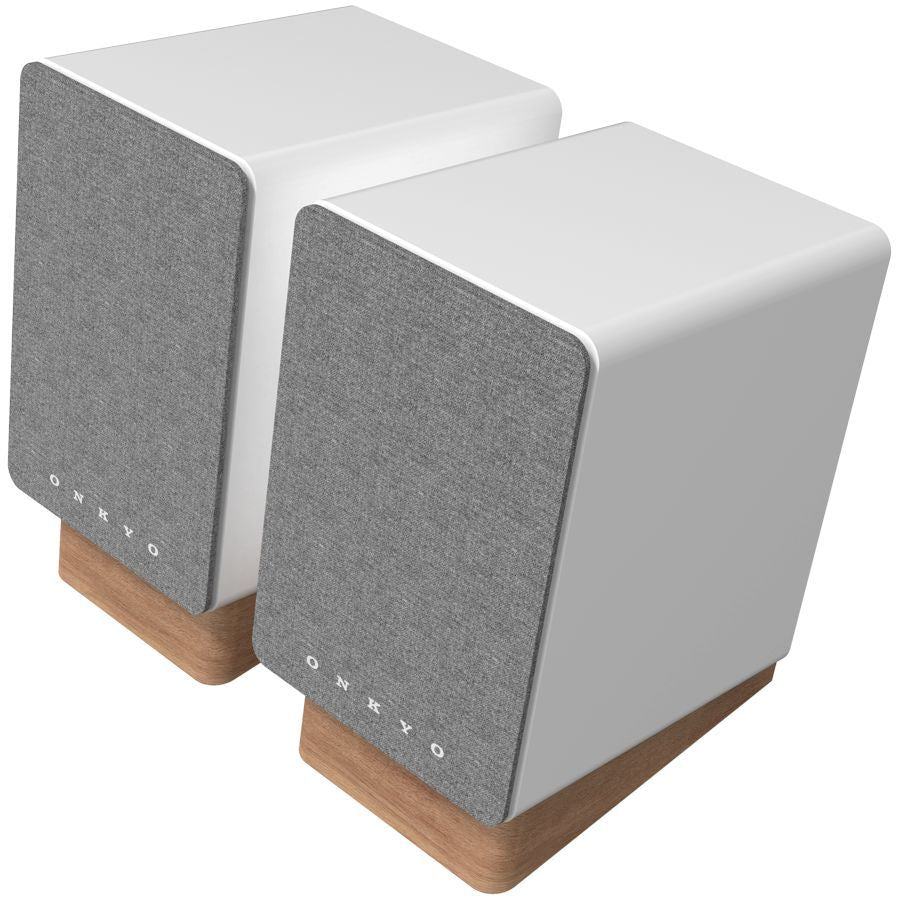 Record players ONKYO Onkyo Creator Series GX-10DB Powered Speakers, White, pair
