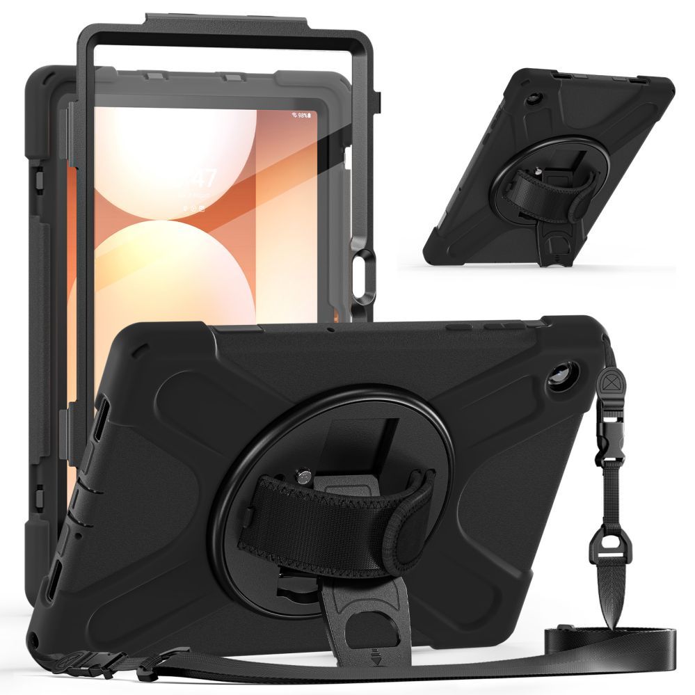 Чехол книжка Just Must  JM Rugged Case Grip for Samsung Galaxy Tab A11+ with a strap Black