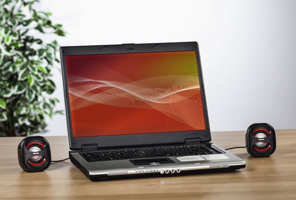 Juhtmevabad kõlarid Hama  Sonic Mobil 183 Notebook Speaker Black Red