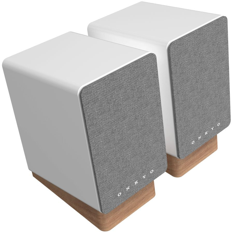 Record players ONKYO Onkyo Creator Series GX-10DB Powered Speakers, White, pair