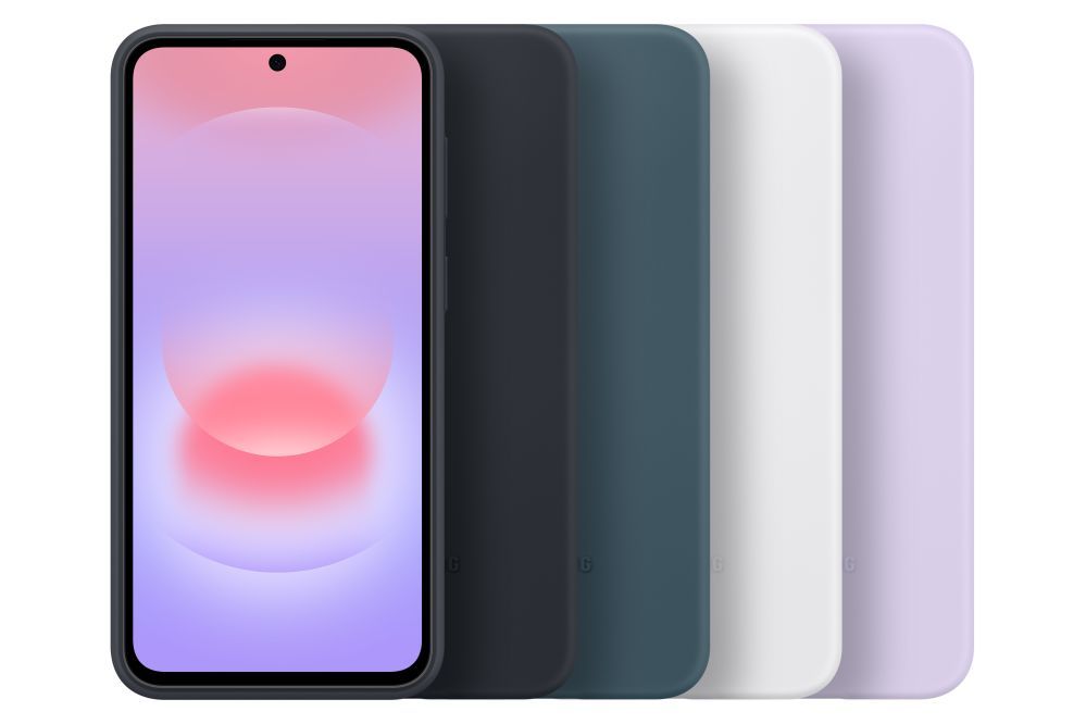 Чехол на заднюю панель Samsung  PA376CJE Silicone Case Case Samsung Galaxy A37, Light Gray