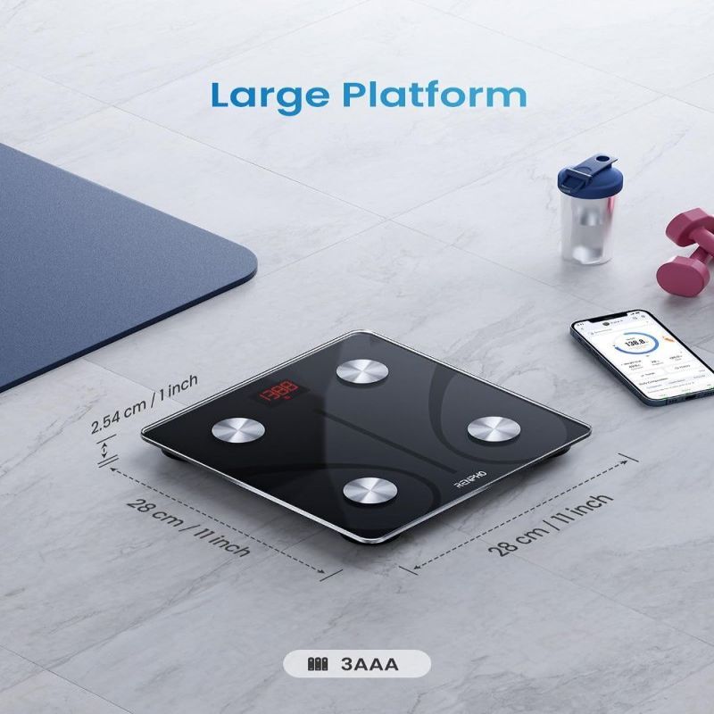 Kaalud renpho  RENPHO Elis 1 Smart Body Scale Black