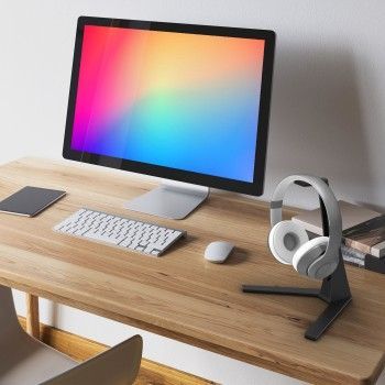 Car accessories KANTO AUDIO  KANTO AUDIO UNIVERSAL DESKTOP HEADSET STAND WITH SILICONE PADDING AND ADAPTER HOLDER