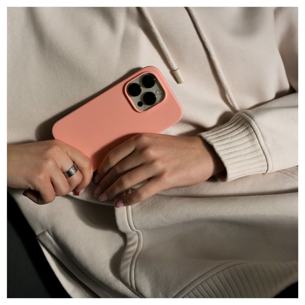 Tagakaaned Evelatus Apple iPhone 14 Pro 6.1 Premium Soft Touch Silicone Case Light Pink