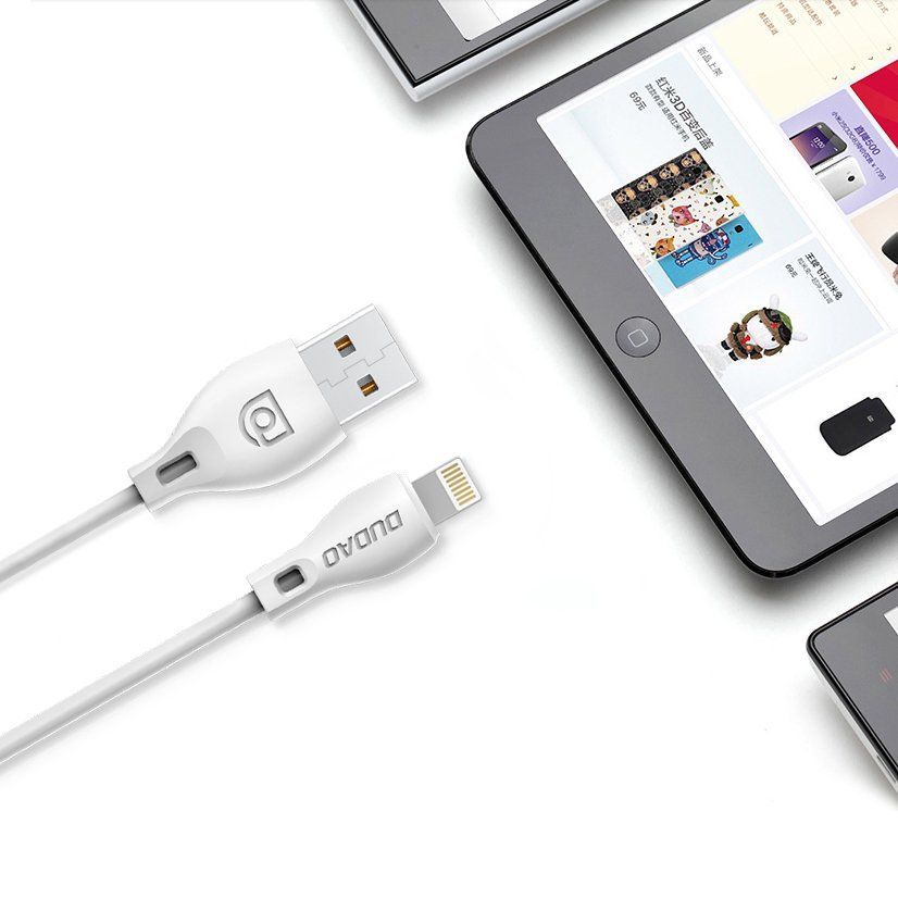Кабель Dudao  L4 Data Cable 5A L 1200mm White