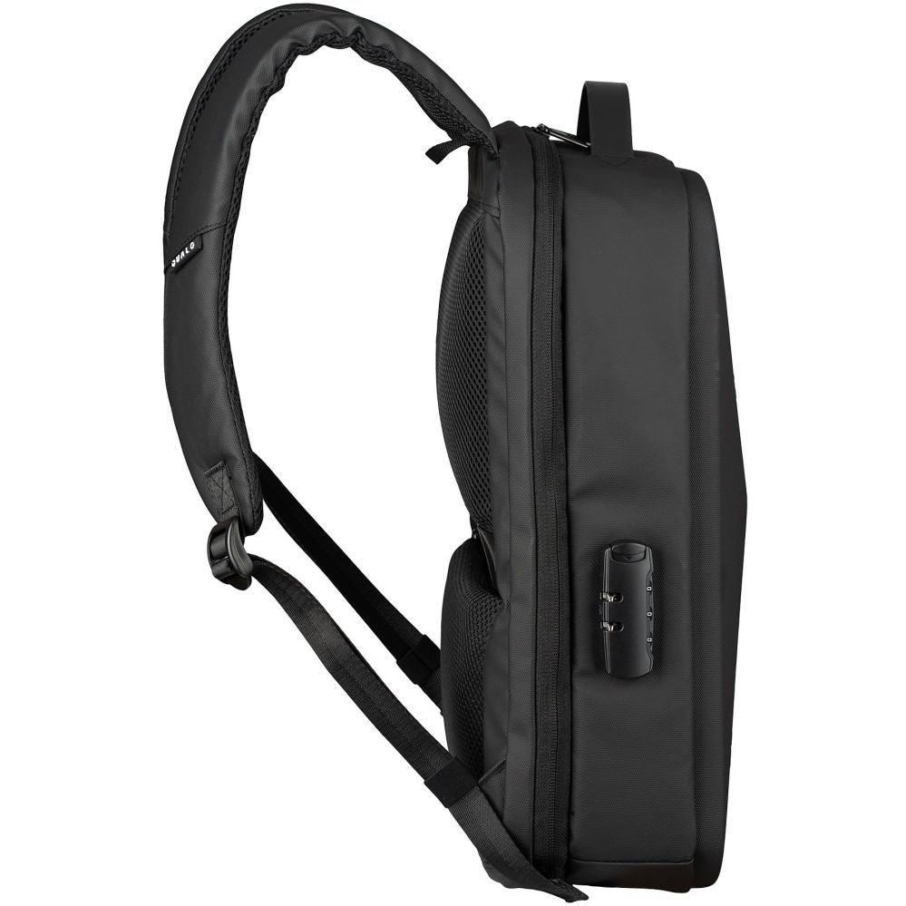 Backpacks QUALO  Laptop backpack Ultimate Line USB-C 15.6 Black