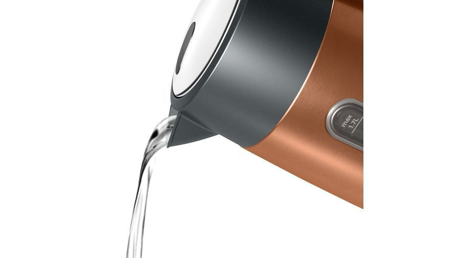 Veekeetja Bosch  Kettle TWK4P439 Electric, 2400 W, 1.7 L, Stainless steel, Copper, 360° rotational base