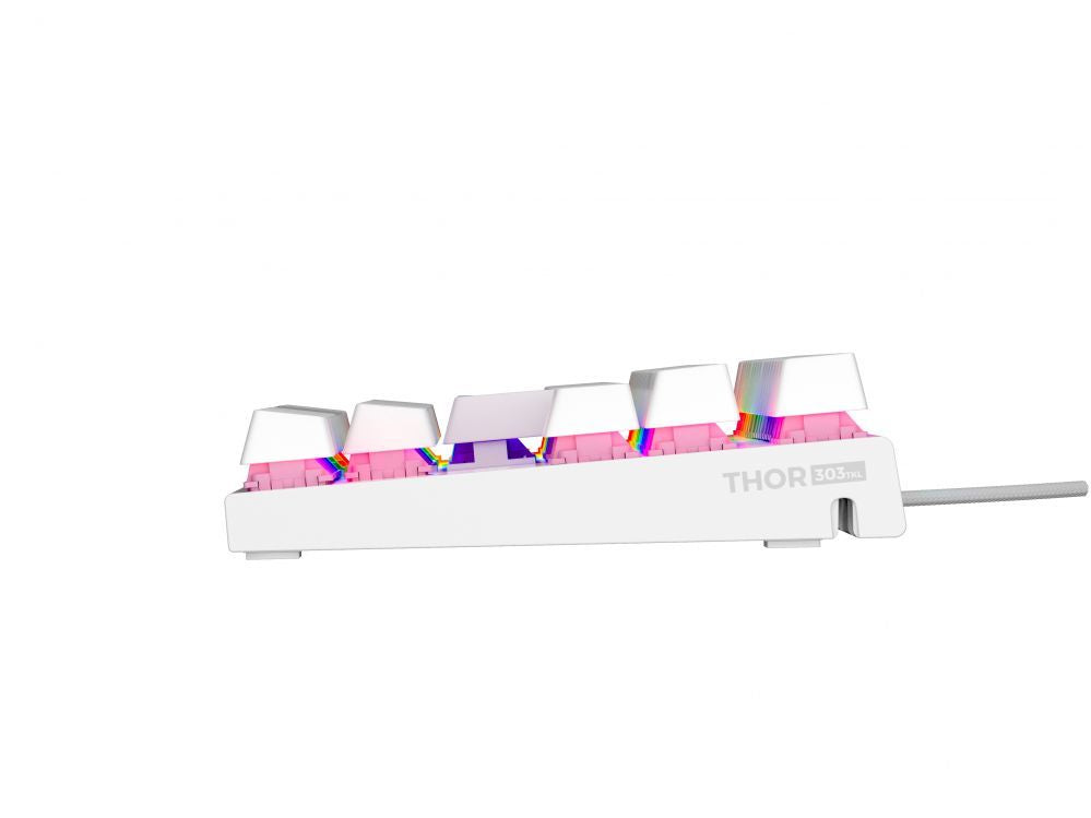 Arvuti klaviatuur Genesis  THOR 303 | Mechanical Gaming Keyboard | Wired | US | White | USB Type-A | Outemu Peach Silent