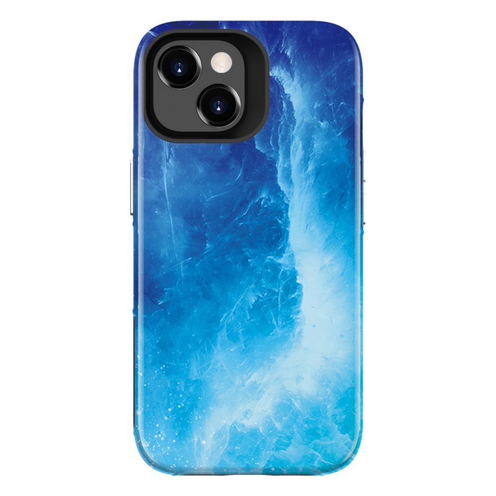 Back panel cover Evelatus Apple iPhone 15 Armor case TPU+PC Customized Print Design Galaxy Blue