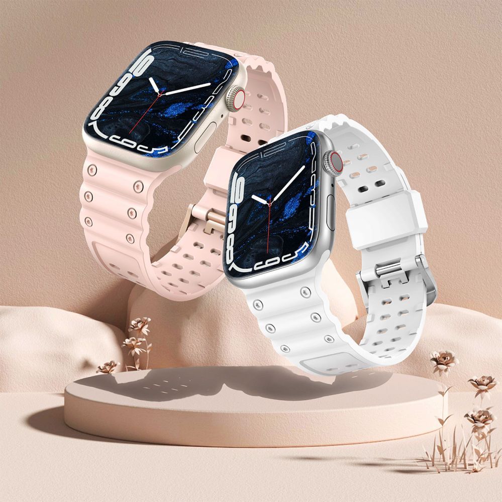 Back panel cover Hurtel - Strap Triple Protection for Apple Watch 42 / 44 / 45 / 49 mm band bracelet - transparent
