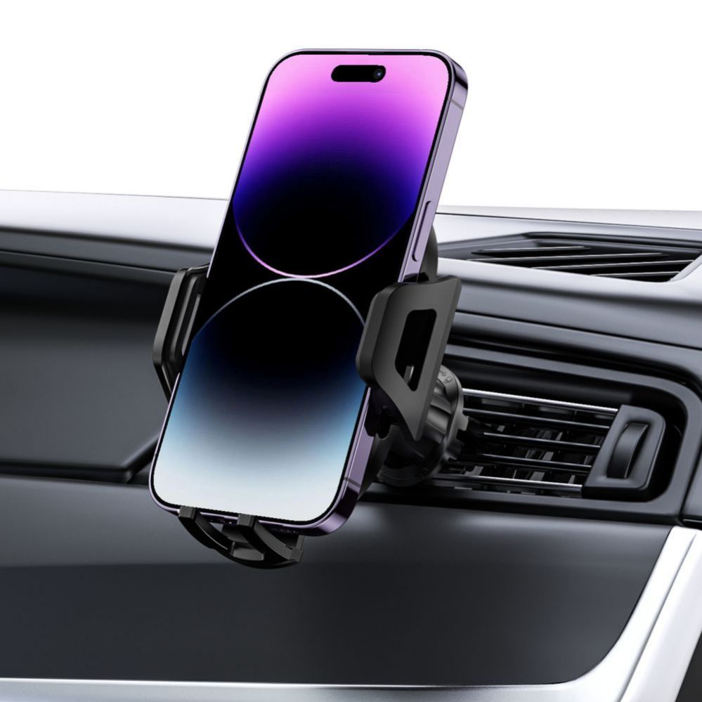 Automaatne hoidja Tech-Protect Universal Tech-Protect V5 Car Phone Holder for Cockpit/Air Vent - Black