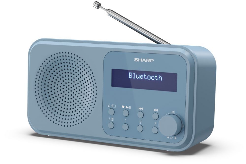 Arvutikõlarid Sharp  DR-P420(BL) Tokyo Portable Digital Radio, FM/DAB/DAB+, Bluetooth 5.0, USB or Battery Powered, Blue