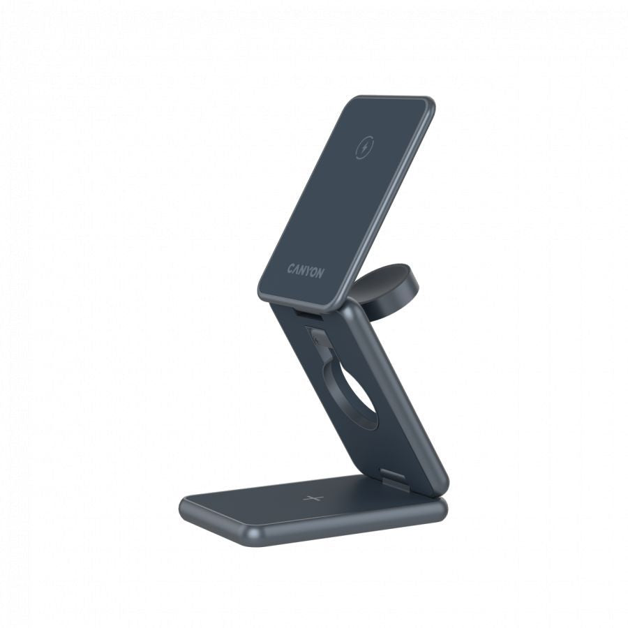 Juhtmeta laadija Canyon  CANYON Foldable wireless charger OnCharge 309 15W 3in1 Metal