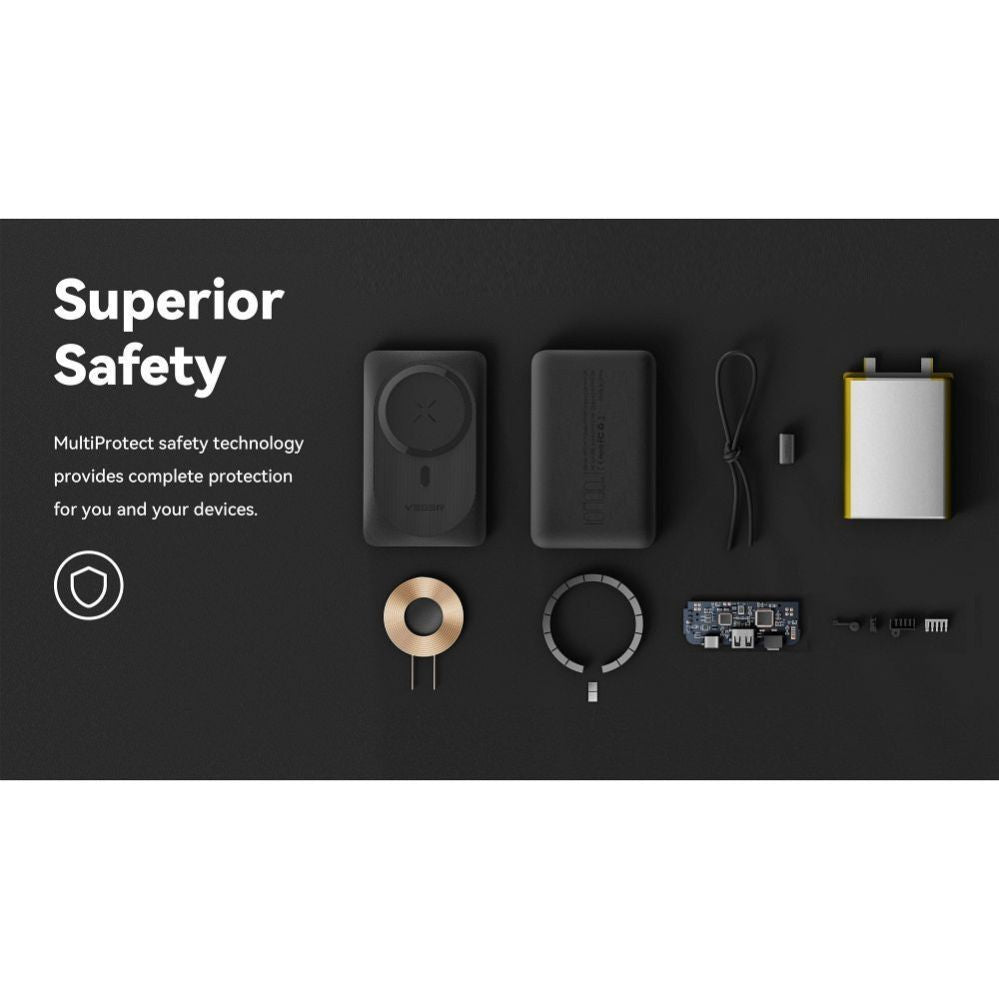 Power bank Veger  Powerbank compatible with Magsafe Veger MagOn (VP1151 / W1151) PD QC3.0 2A 20W with wireless charging 10000 mAh white