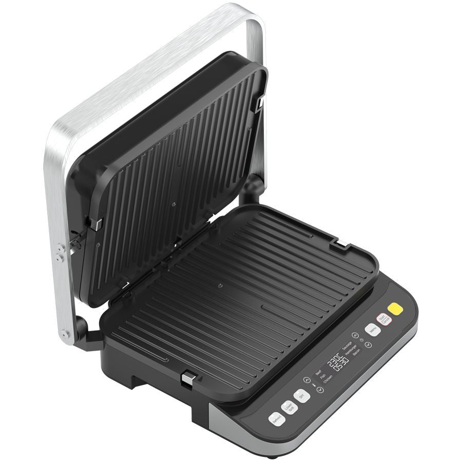 Muud väikesed kodumasinad AENO  AENO ''Electric Grill EG5: 2000W, 2 heating modes - Lower Grill, Both Grills, 6 preset programs, Defrost, Max opening angle -180°, Temperature regulation, Timer, Removable double-sided plates, Plate size 320*220mm''