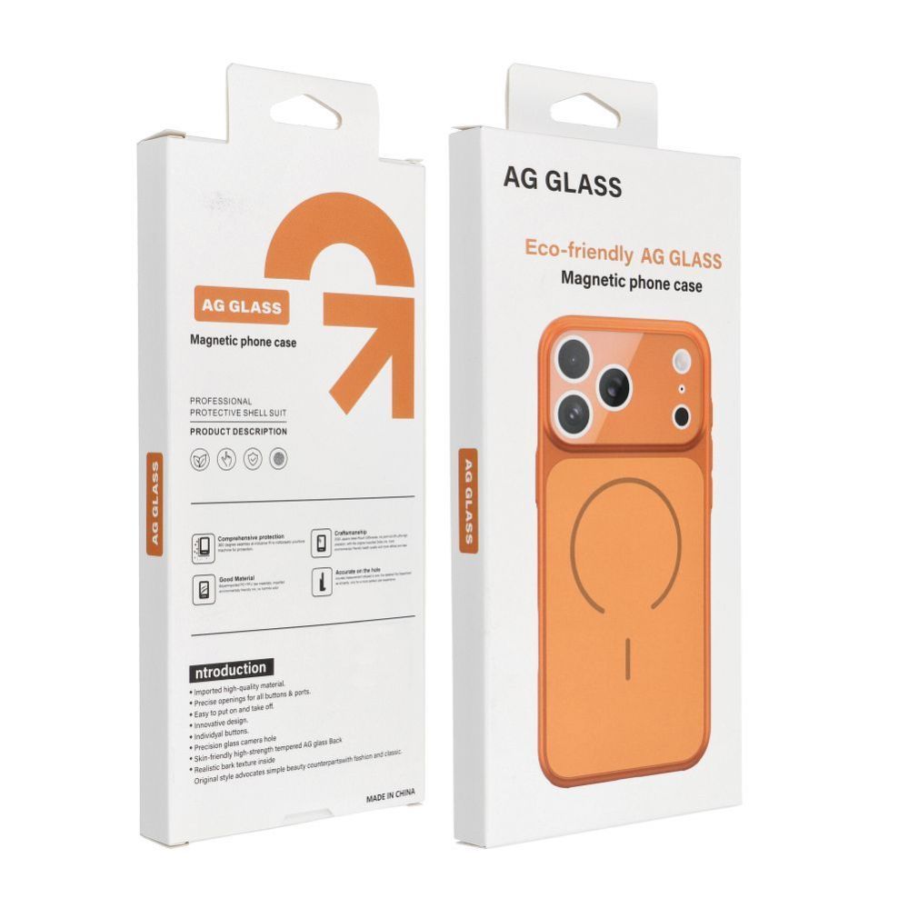 Чехол на заднюю панель OEM - Case for iPhone 17 AIR Make 17 compatible with MagSafe orange