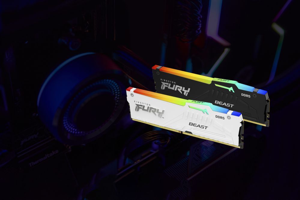 Оперативная память DDR4 Kingston  Fury Beast 32GB DDR5, 6000 MHz, CL30, 288-Pin, DIMM Kit (16GB x 2)