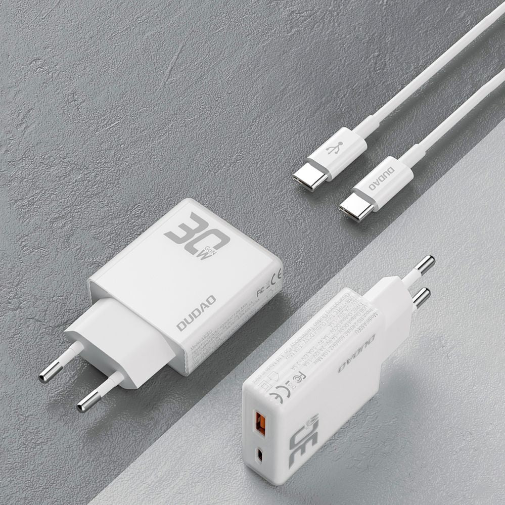 Adaptrid Dudao  with USB‑C cable White