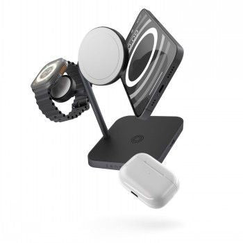 Auto holder ZENS  ZENS MAGSAFE 4-IN-1 CHARGING STATION