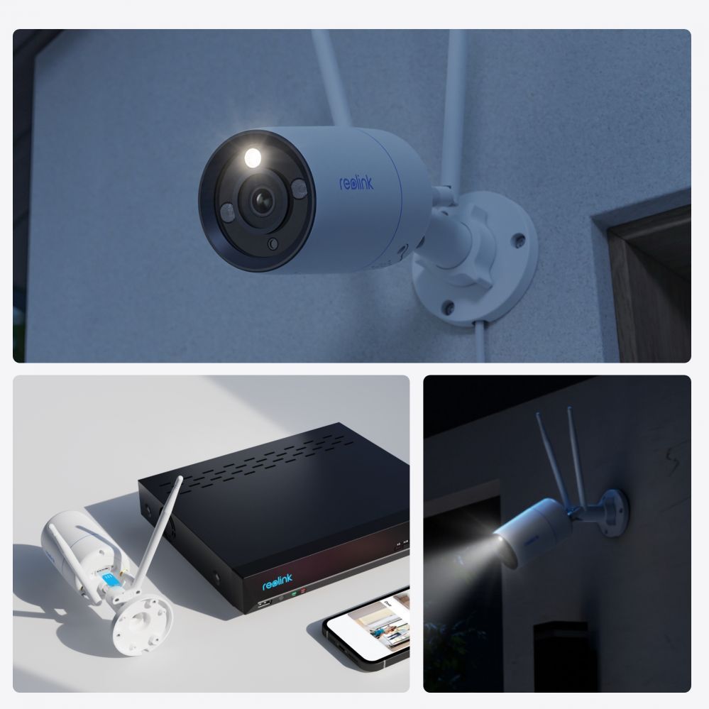 Веб камера Reolink  W330 4K WiFi 6 Surveillance Camera, Faster Speed & Higher Stability, White