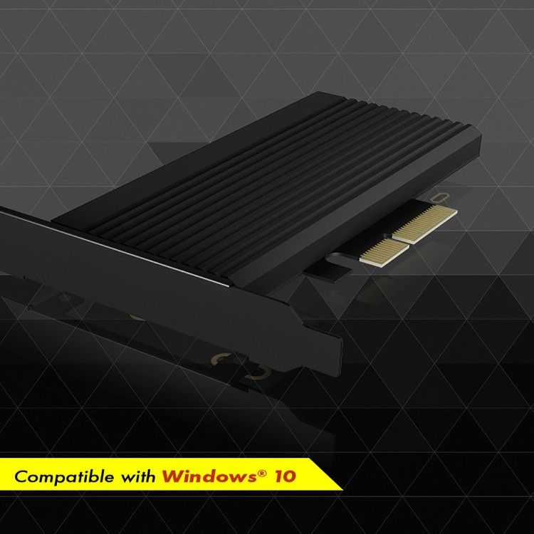 Üleminek Raidsonic  Converter for 1x HDD/SSD for PCIe x4 slot IB-PCI208-HS	 Black