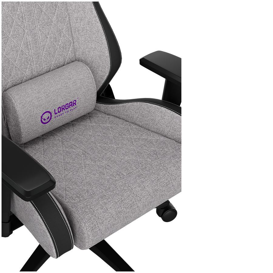 Computer chairs / desks LORGAR  LORGAR CHA41, Ergonomic Gaming Chair Advanced, premium anti-stain fabric, Grey
