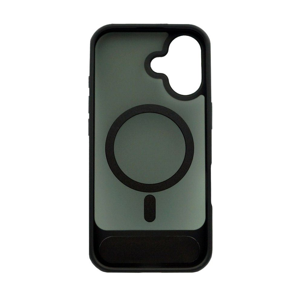 Чехол на заднюю панель Evelatus Apple iPhone 17 Rubber Coated MagSafe With Stand Case Black