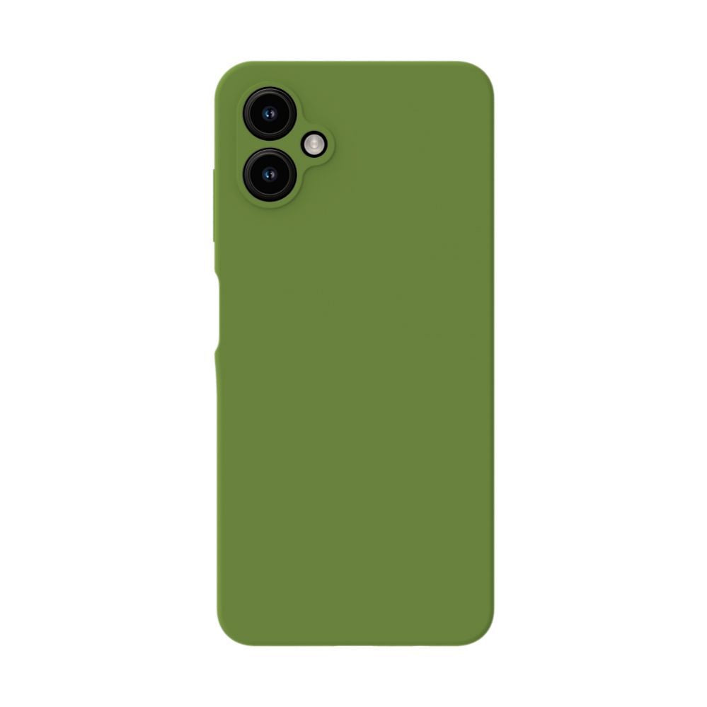 Back panel cover Evelatus Samsung Galaxy A06 5G Premium Magnetic Soft Touch Silicone Case Army Green