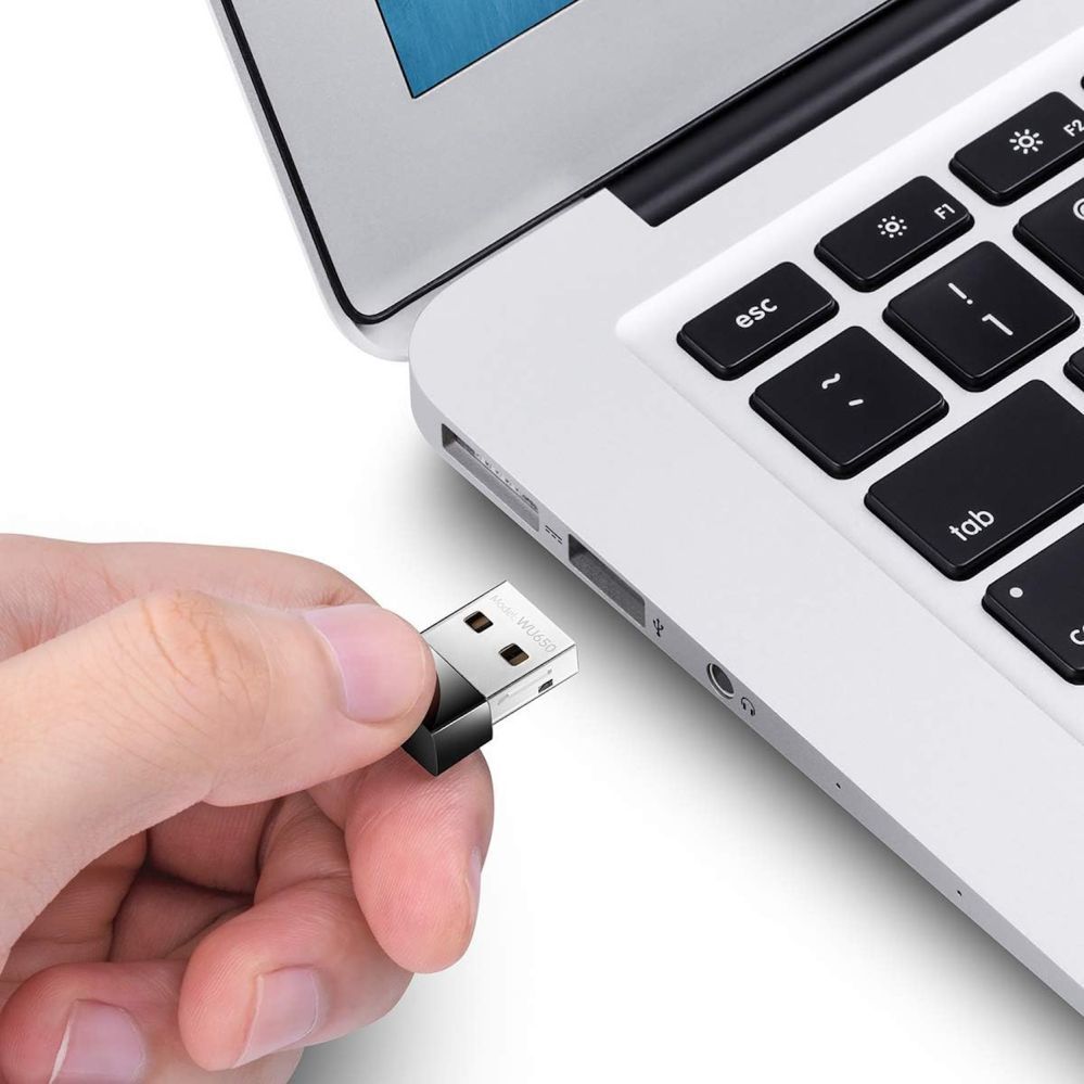 Ruuterid Cudy  WU650 AirNano AC650 Dual Band WiFi USB Adapter Nano Size USB 2.0 Plug and Play Black