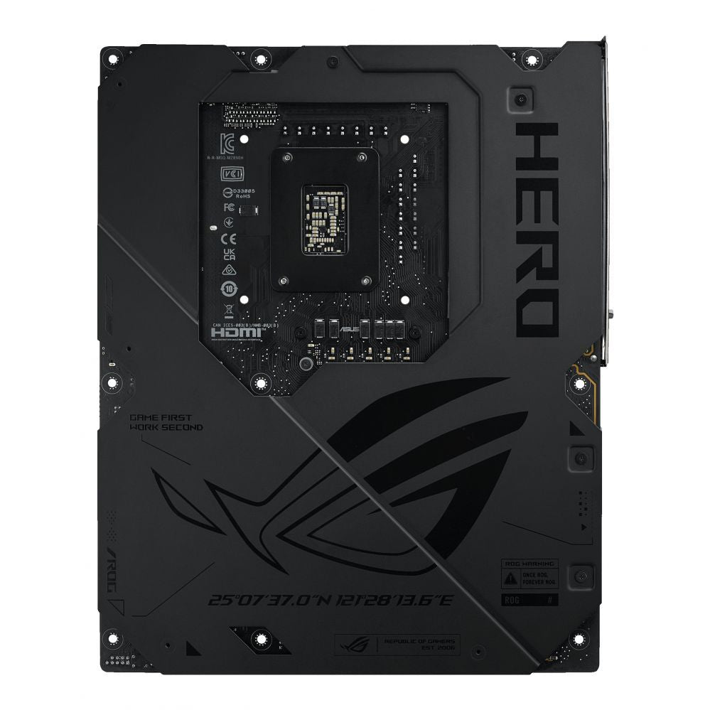 Материнская плата для процессоров Intel Asus  ROG MAXIMUS Z890 HERO | Processor family Intel | Processor socket LGA1851 | DDR5 | Supported hard disk drive interfaces M.2, SATA | Number of SATA connectors 4
