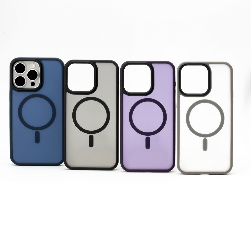 Tagakaaned Evelatus Apple iPhone 15 Pro Max Hybird Case With Magsafe PC+TPU Dark Blue