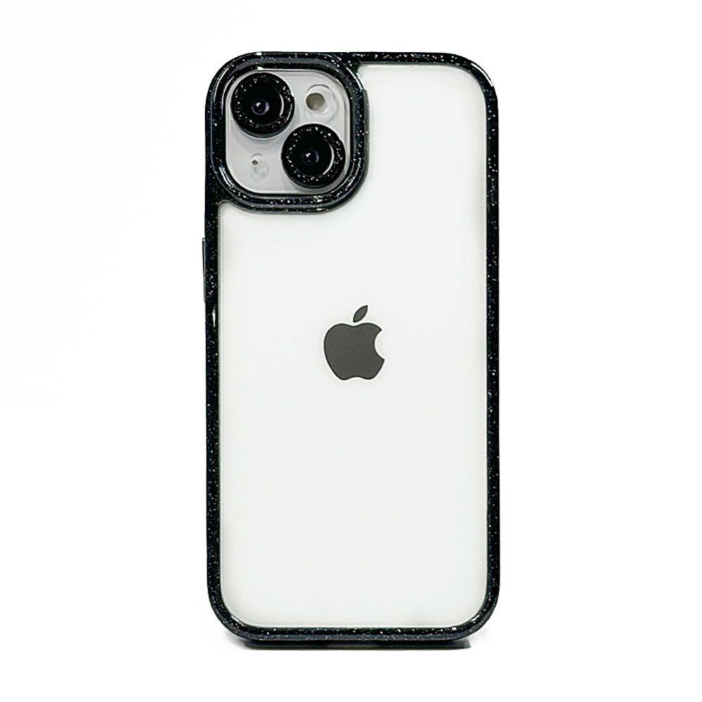 Back panel cover iLike Apple iPhone 13 STARS LENS ACRYLIC COVER Black