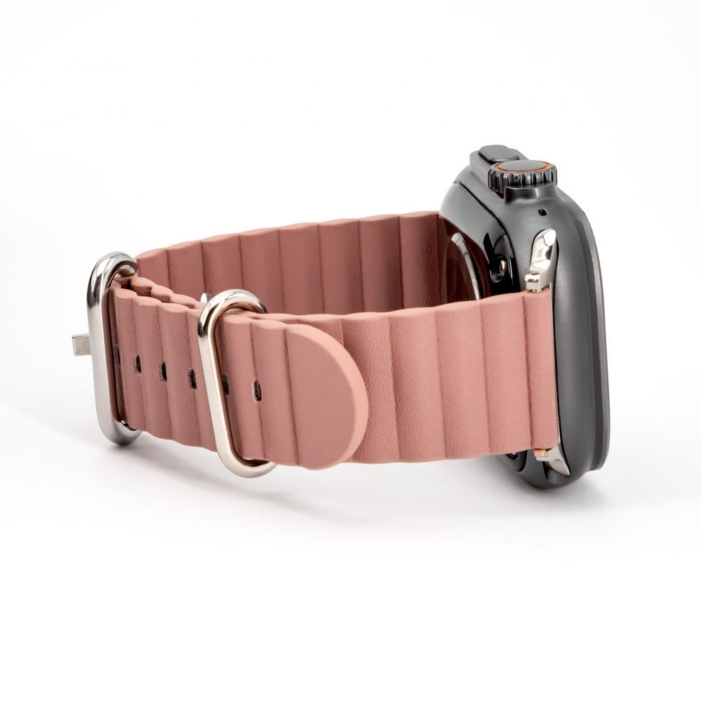 Strap Connect  Watch 38/40/41mm Marine leather Watch Strap Smoky Purple