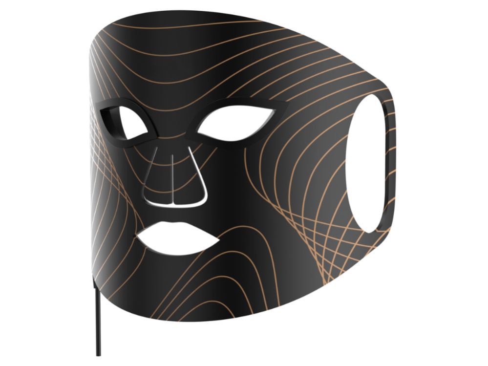 Näopuhastus lunni  Lunni 7 colors LED and Near-Infrared Light Silicone LED Facial Mask Black
