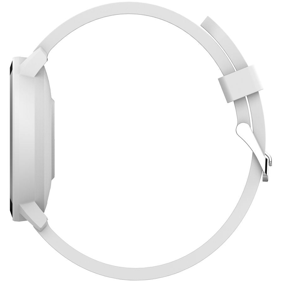 Nutikell Canyon  CANYON Lollypop SW-63, Smart watch, 1.3inches IPS full touch screen, Round watch, IP68 waterproof, multi-sport mode, BT5.0, compatibility with iOS and android, Silver white, Host: 25.2*42.5*10.7mm, Strap: 20*250mm, 45g