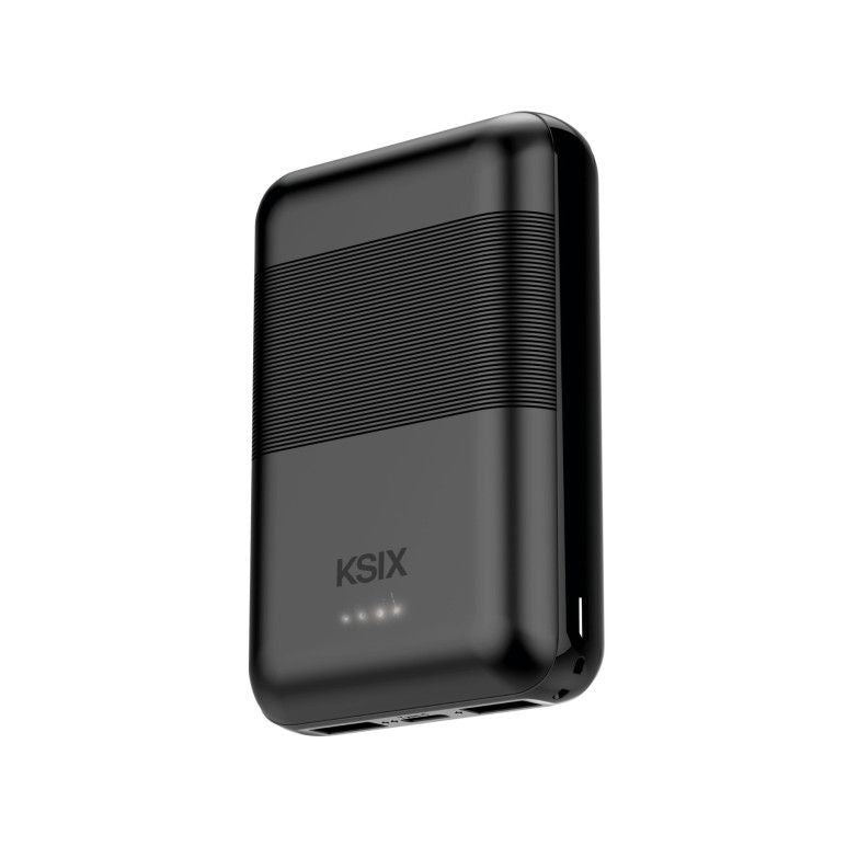 Väline aku ksix  Ksix Powebank Mini 10000mAh 10W+cable USB-A USB-C Black