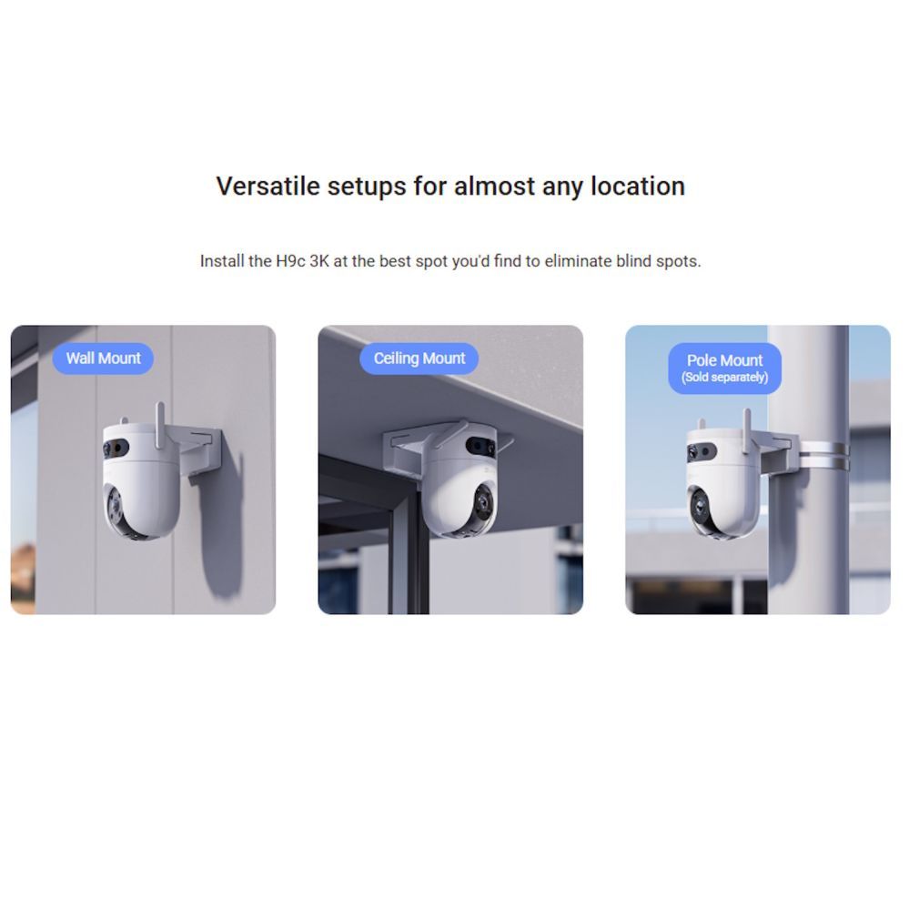 IP kaamerad EZVIZ  H9C 5MP+5MP Outdoor Pan 360 Camera